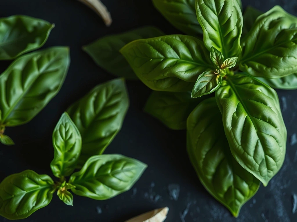 Basil texture