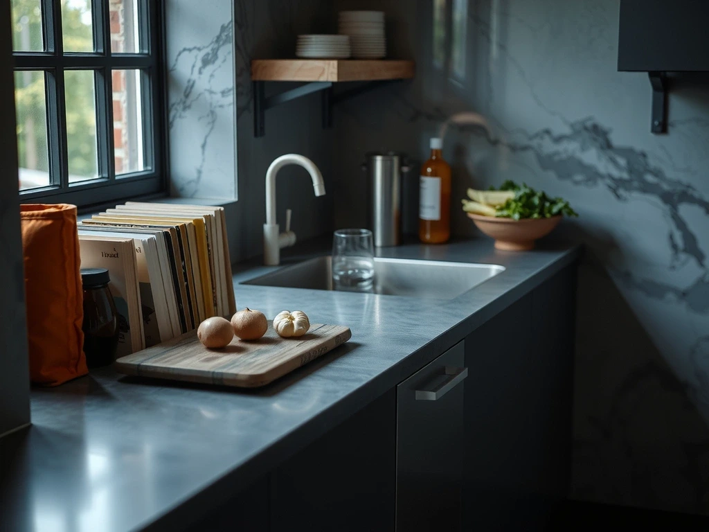 Moderni keittiö ja järjestys